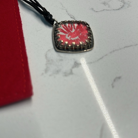 Presh 925 By Nicole Apostoli. 9 Inch Leather Cord Neclace. - Picture 8 of 8